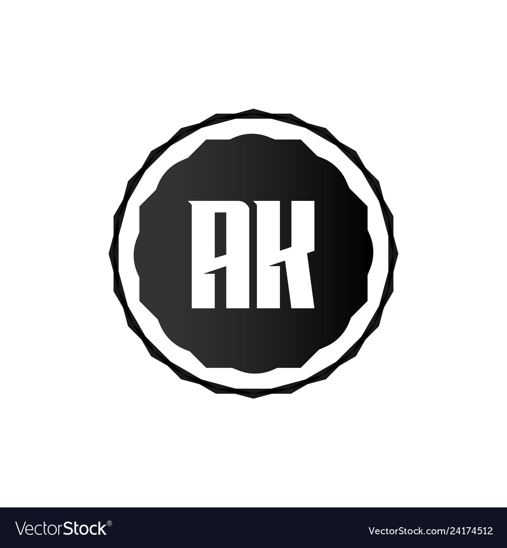 Original Buchstaben Logo ak Vorlage Design