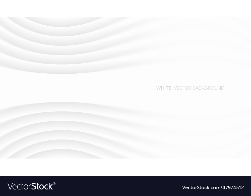 Minimalistic elegant white abstract background 3d Vector Image