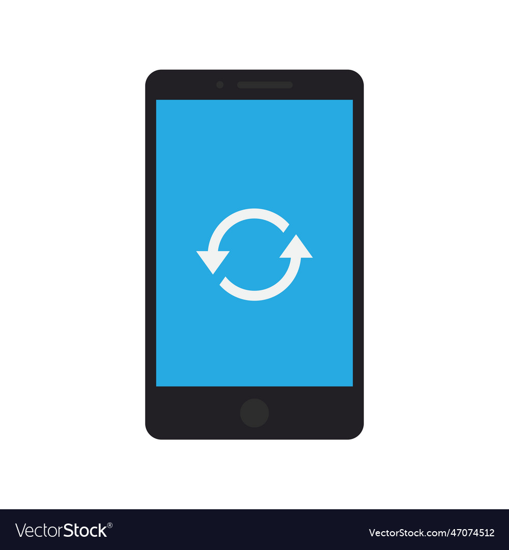 Restart phone icon image suitable