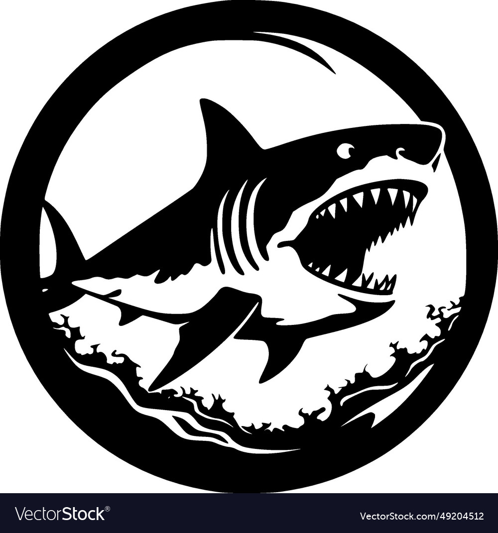 Shark - black and white