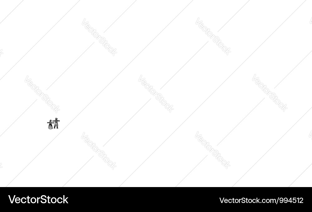 Straw man and woman Royalty Free Vector Image VectorStock