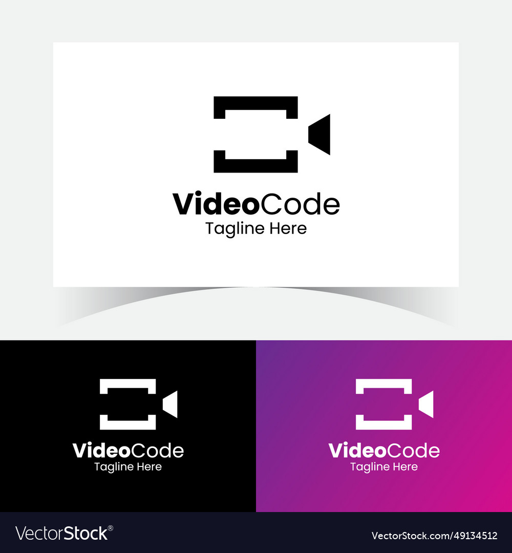 Video-Code Logo Design Vorlage