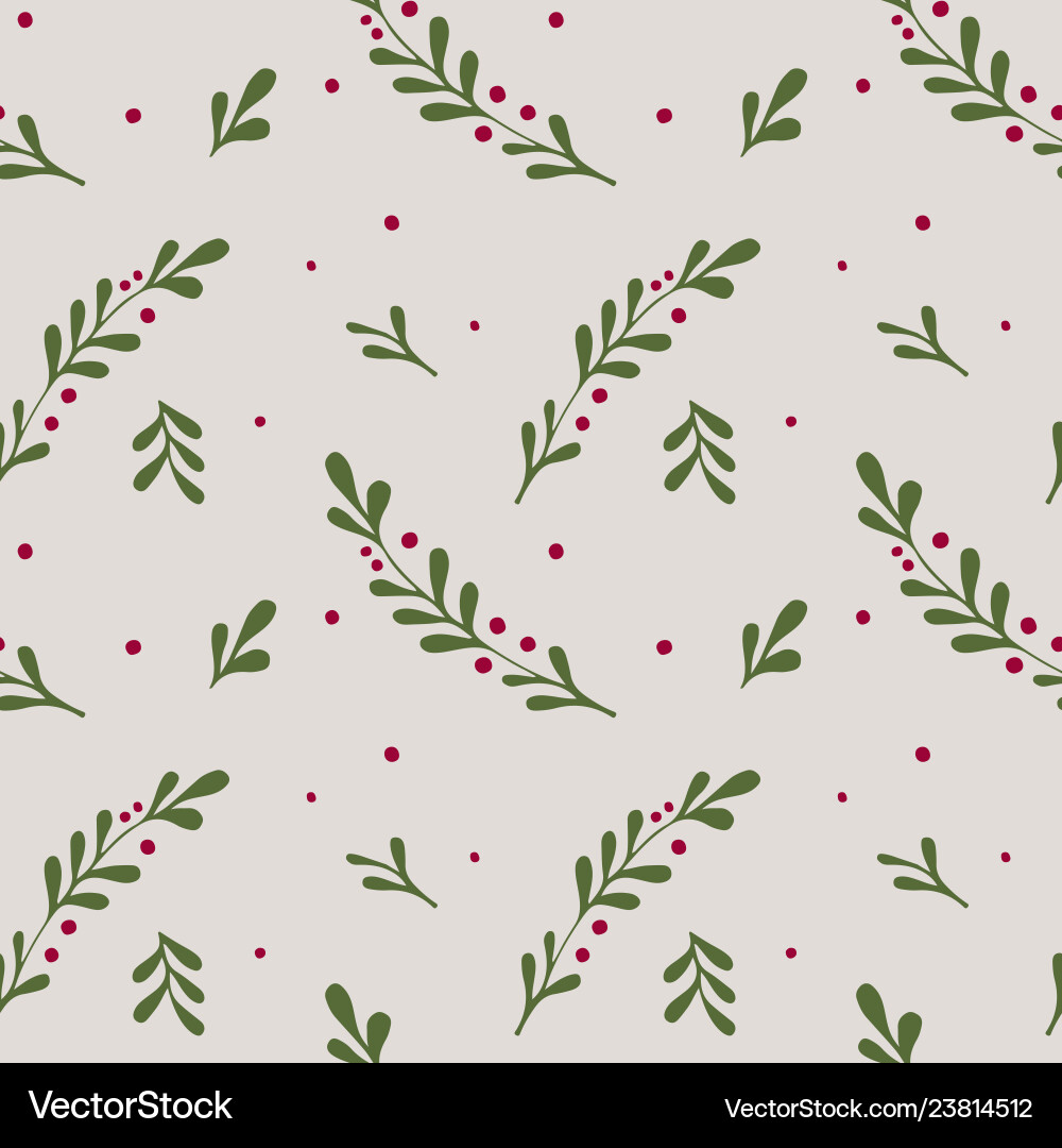 Winter seamless pattern christmas elements in Vector Image