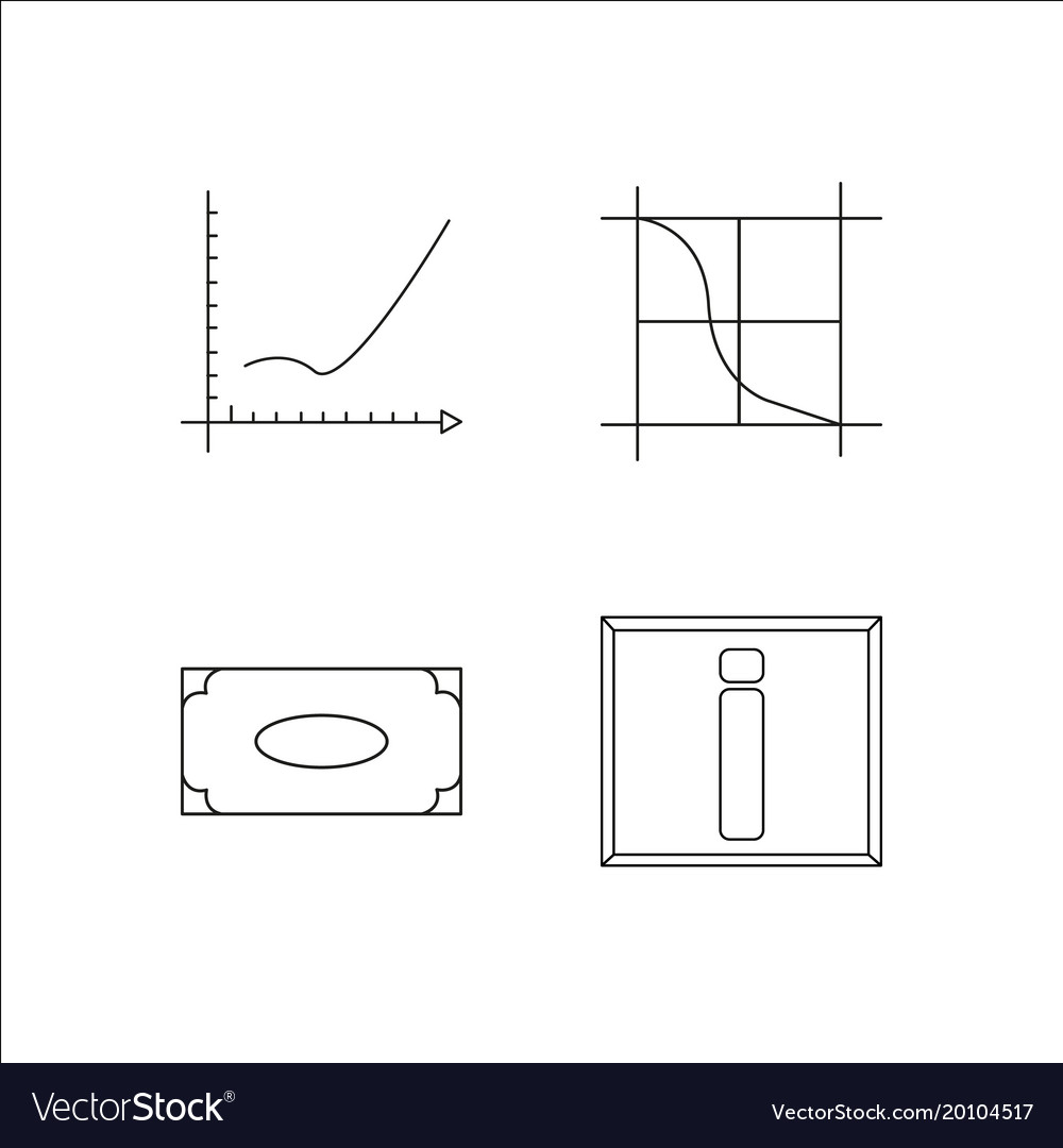 Einfache lineare Ikone Setsimple Umriss