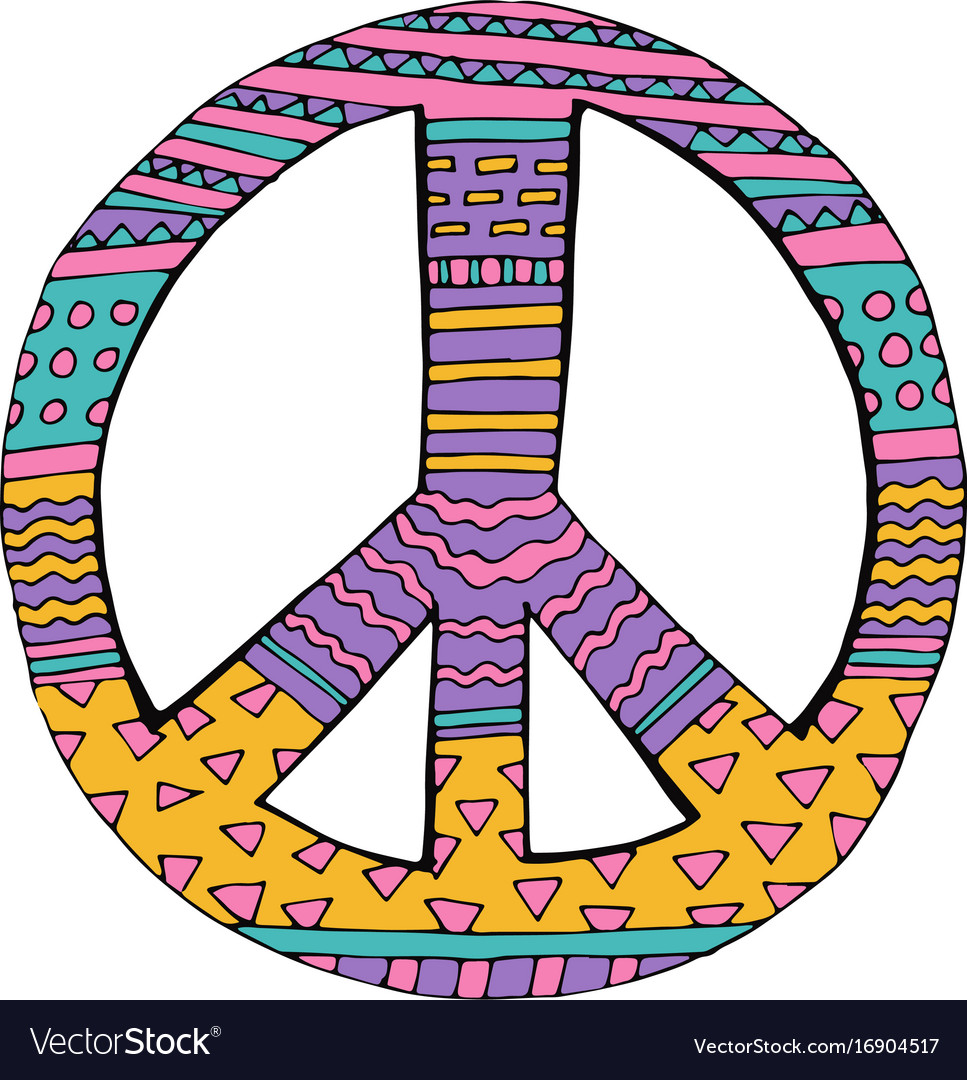 Psychedelic Peace Symbol