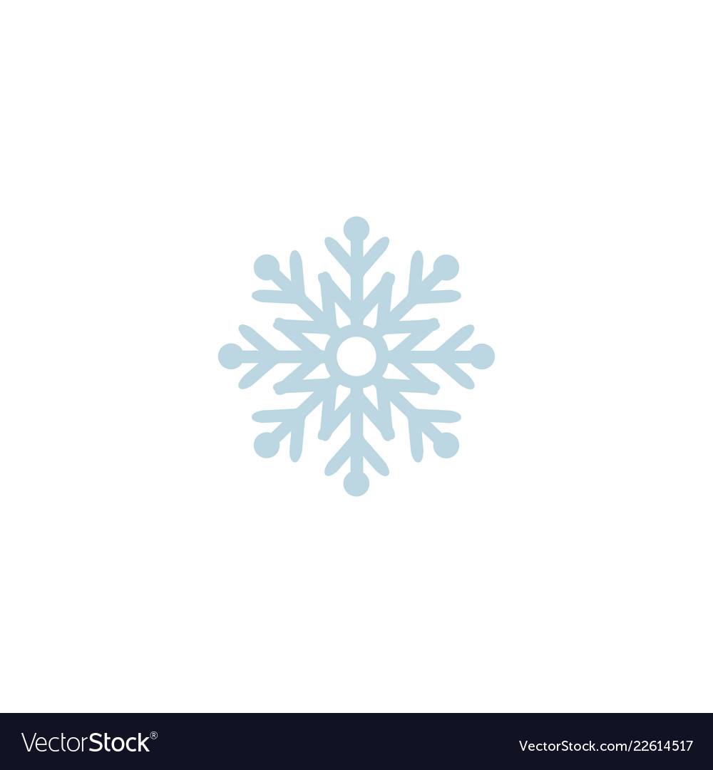 Snowflake icon template christmas