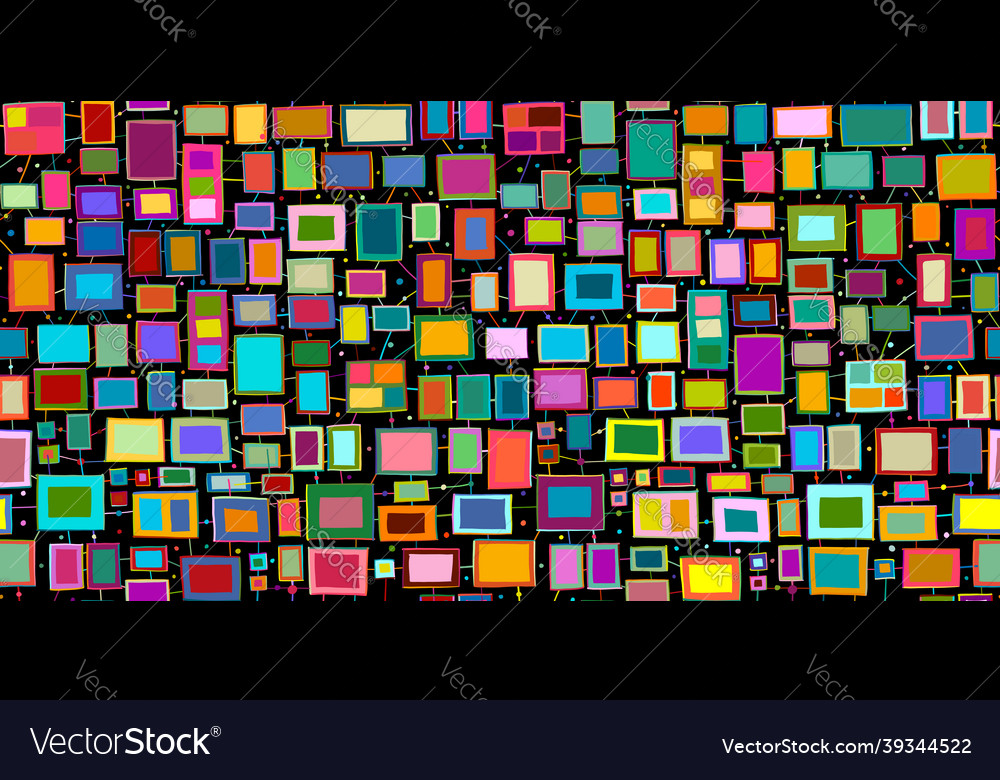 Abstract photo frame templates seamless pattern