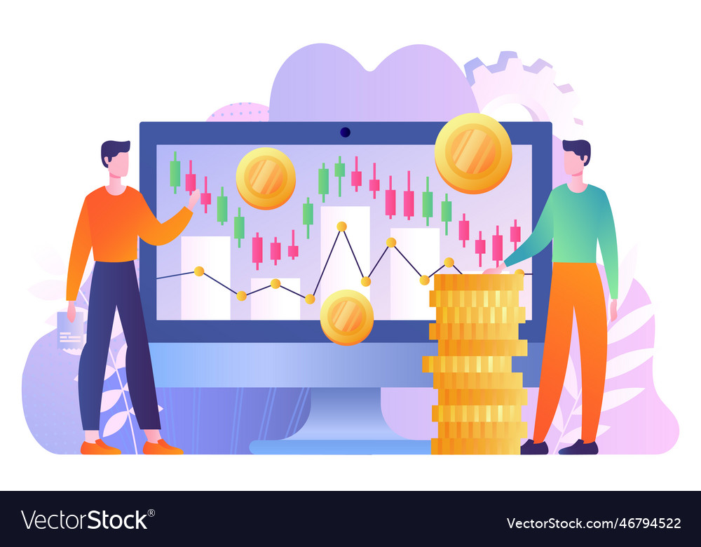 Concept of trading Royalty Free Vector Image - VectorStock