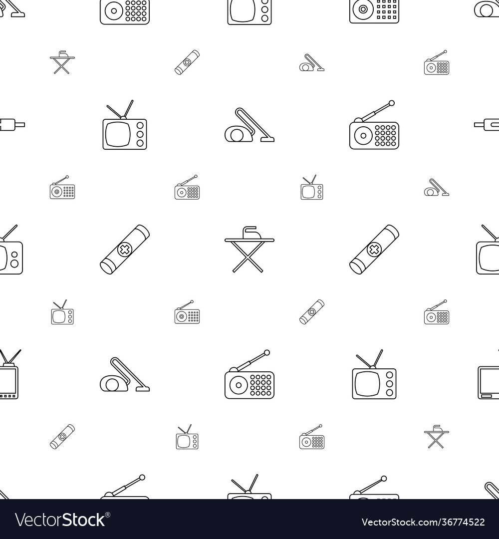 Electrical icons pattern seamless white background
