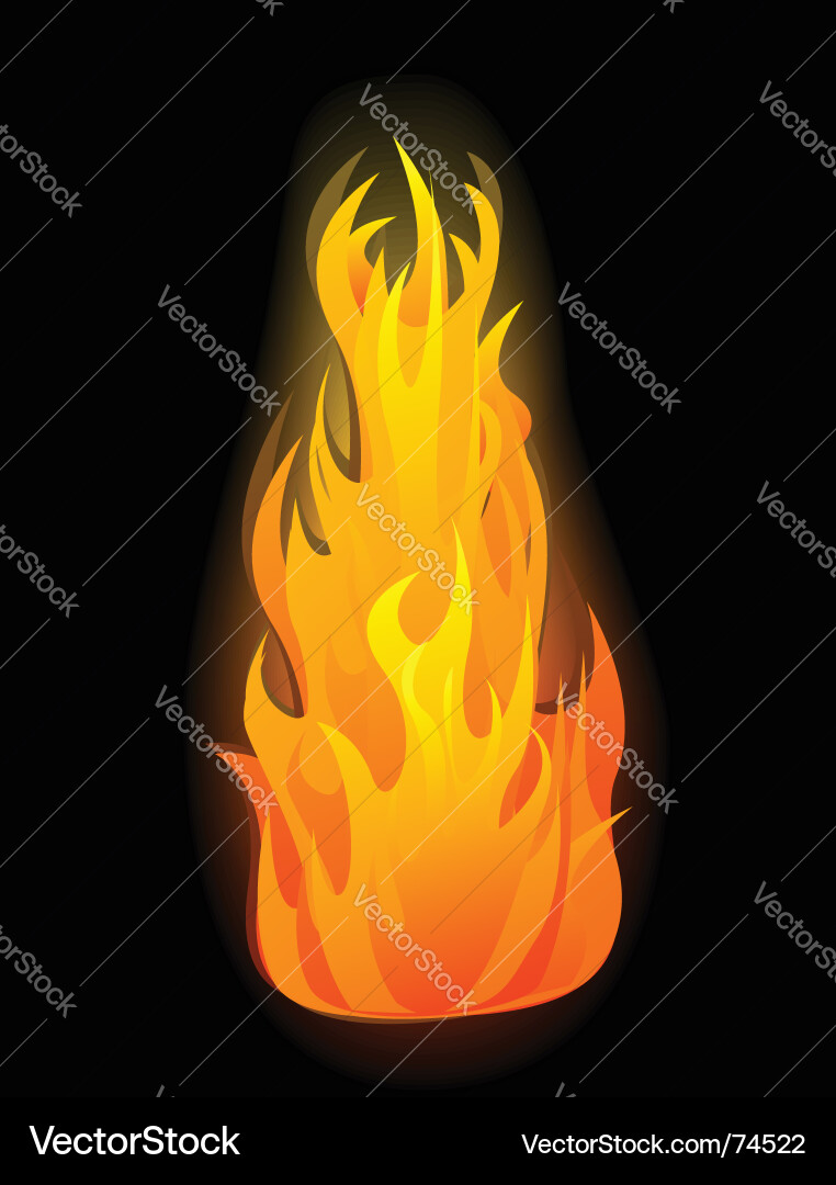 Flames Royalty Free Vector Image - VectorStock