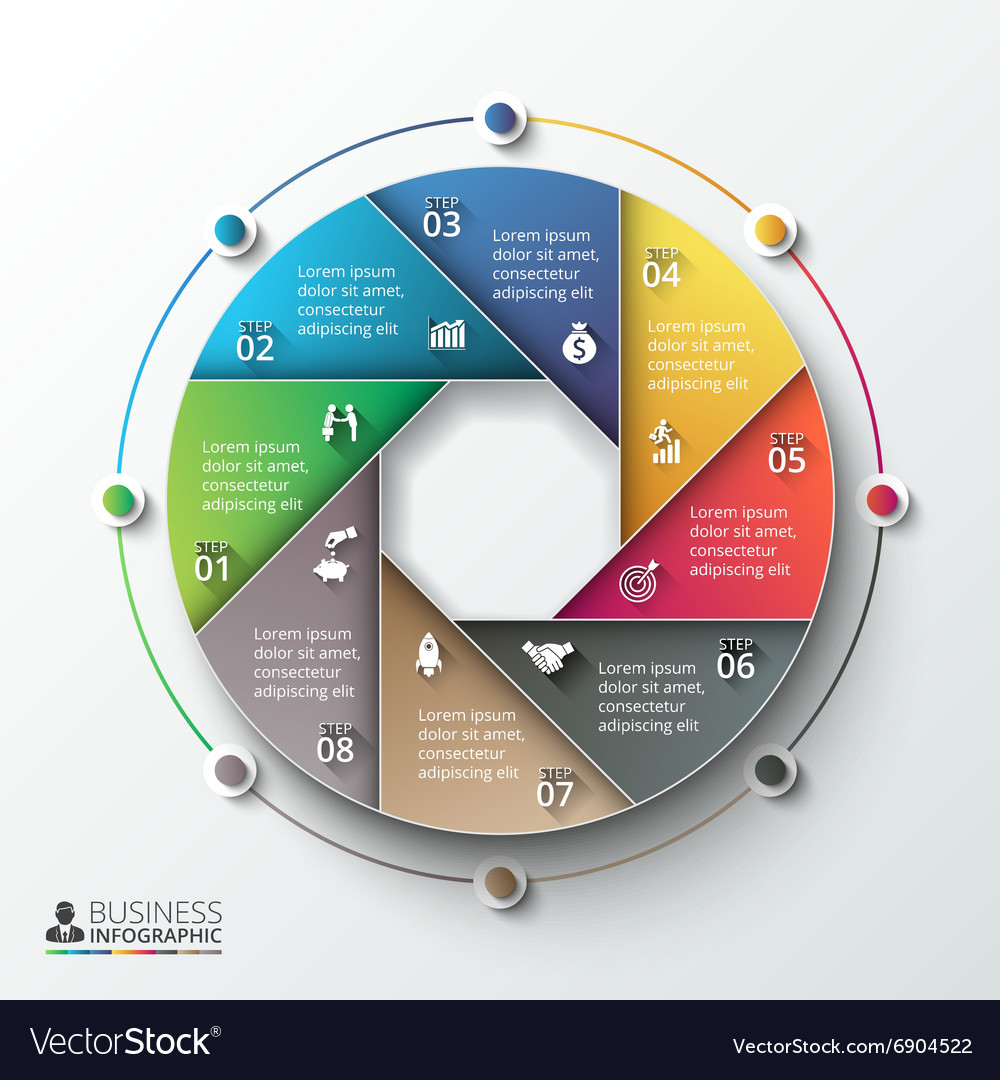 Infographic design template Royalty Free Vector Image