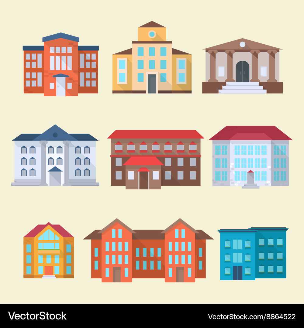 Office or administrative buildings Royalty Free Vector Image