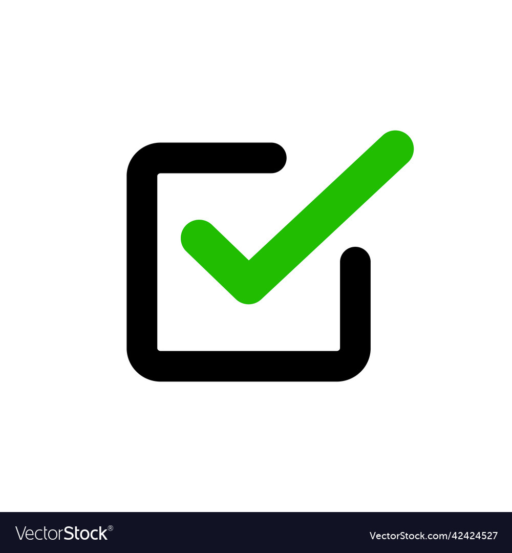 A checkbox icon with checkmark