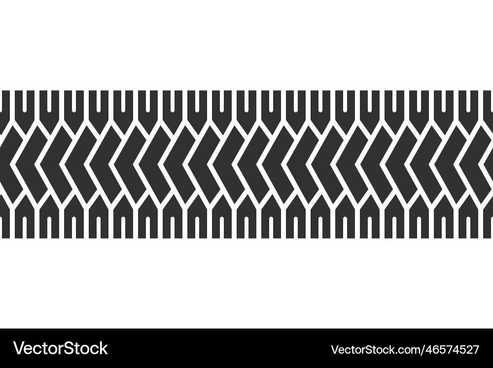 Auto tire tread seamless elements car tire Vector Image