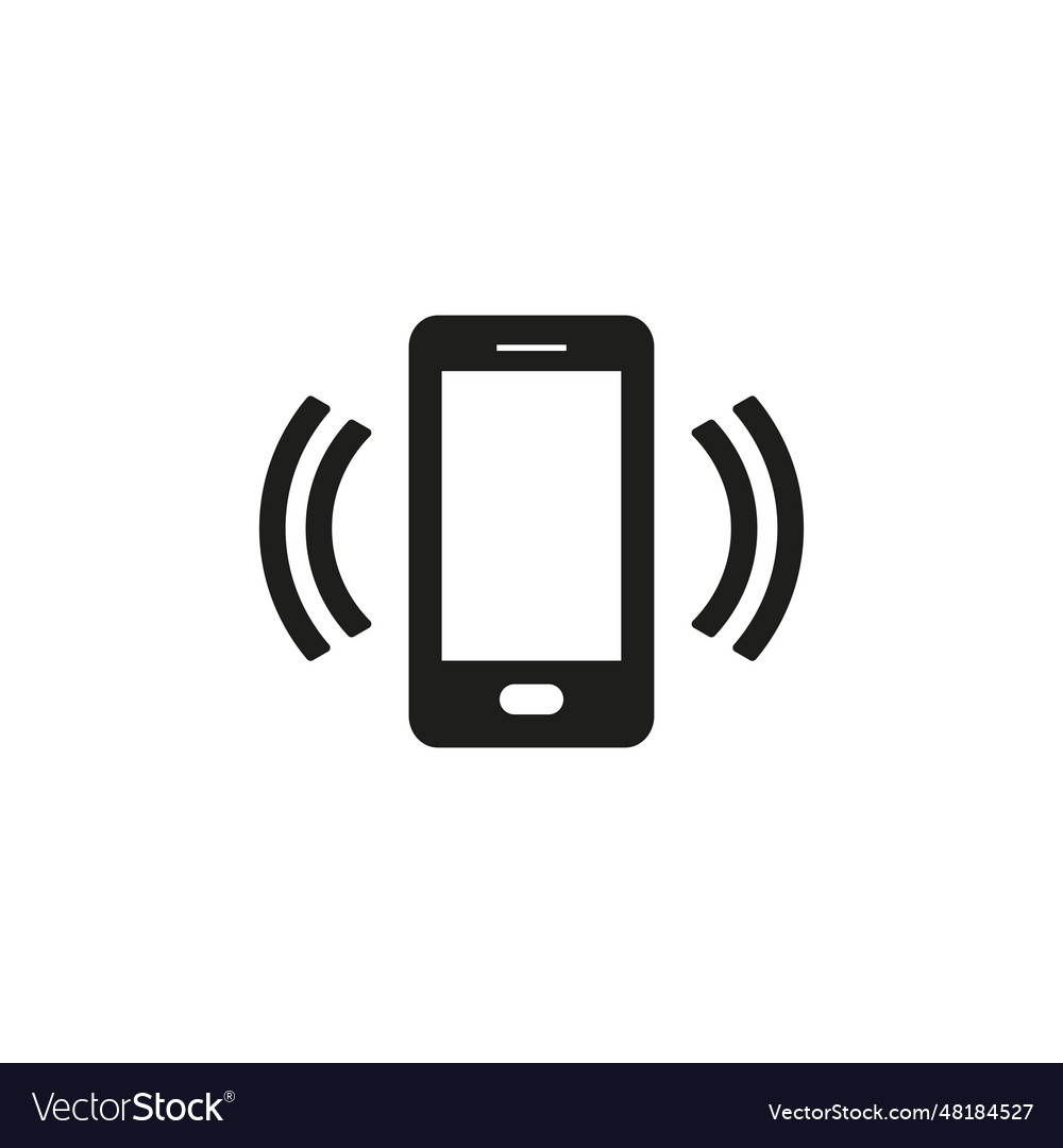 Mobile call simple icon Royalty Free Vector Image