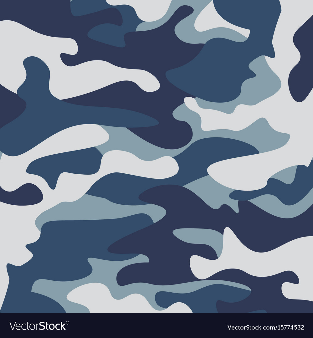 Camouflage pattern background classic clothing Vector Image