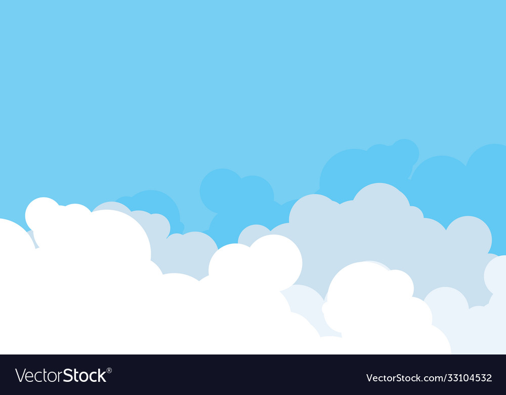 Cloud template design Royalty Free Vector Image