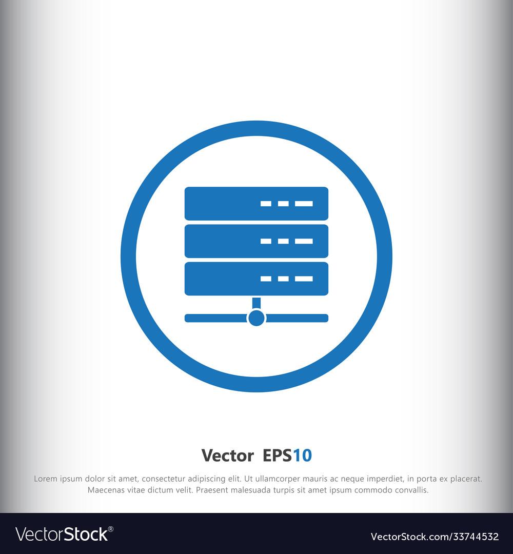 Database server icon sign storage