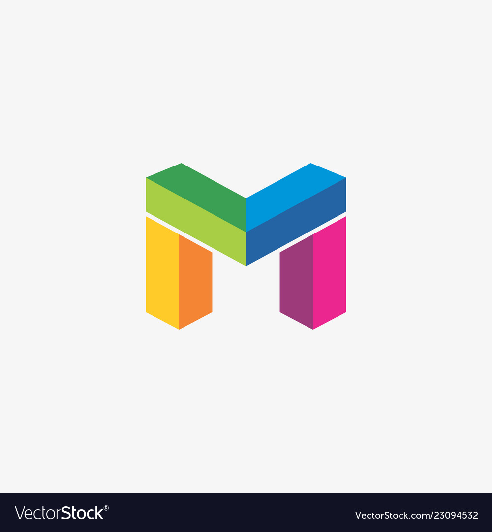 M logo template