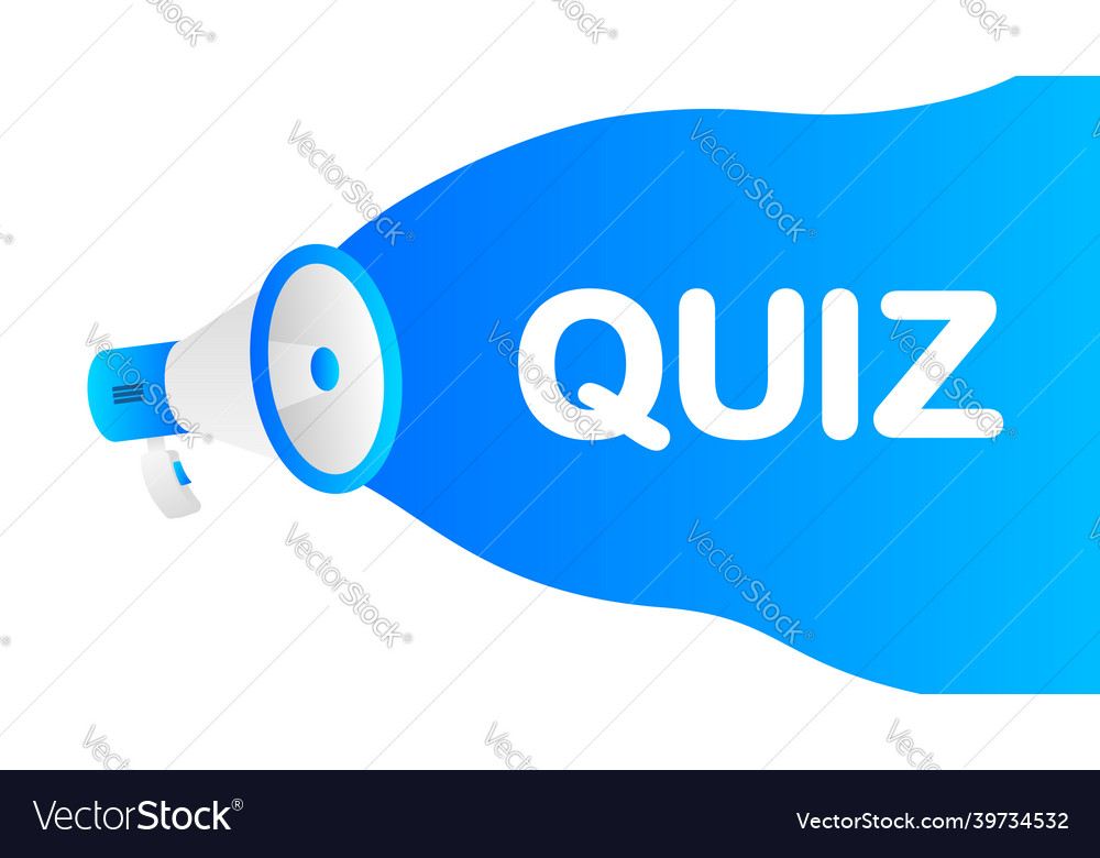 Quiz banner template marketing flyer Royalty Free Vector