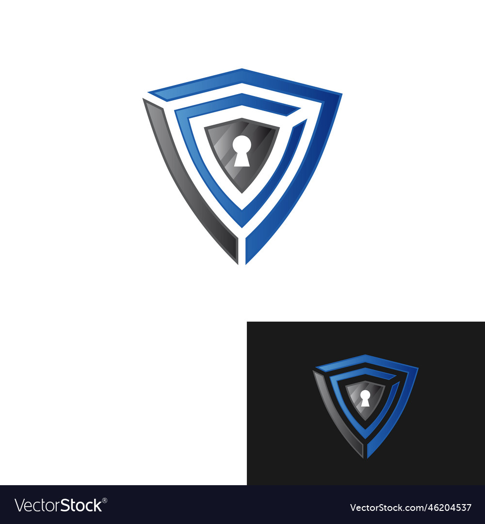 Abstract security icon isolated on white Vector Image