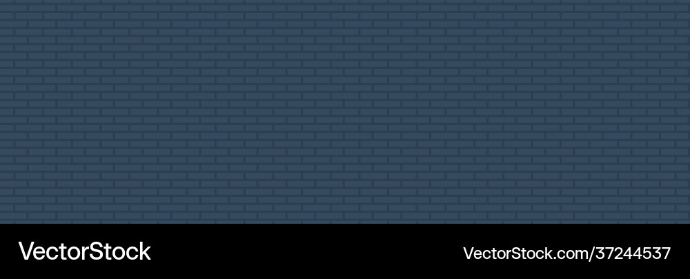 Black brick wall seamless pattern dark texture Vector Image