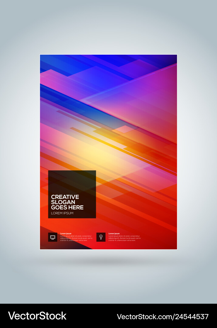 Business brochure cover design template modern Vector Image