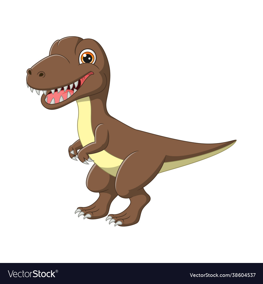 Premium Vector  Cute tyrannosaurus rex cartoon illustration. t