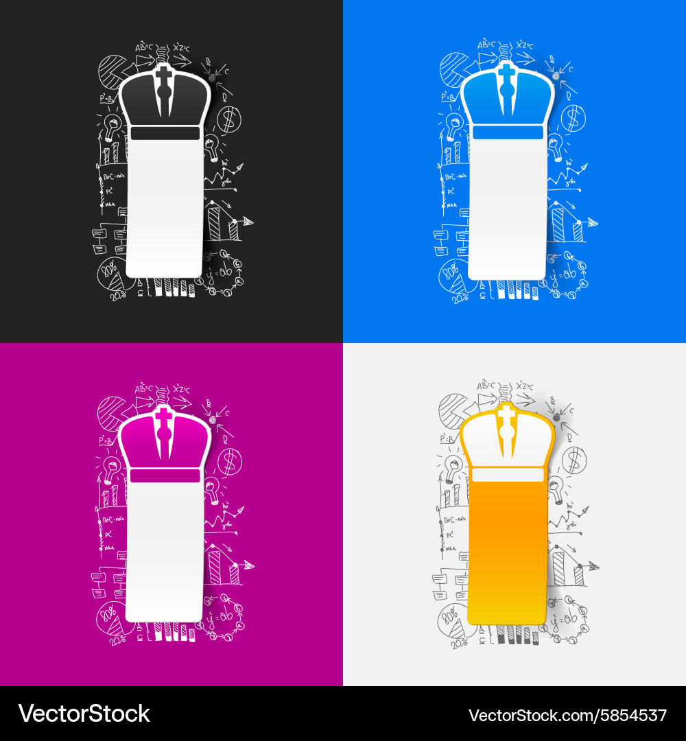 Drawing business formulas crown Royalty Free Vector Image