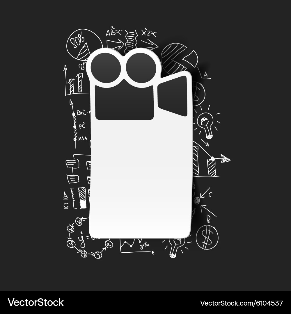 Drawing business formulas video Royalty Free Vector Image