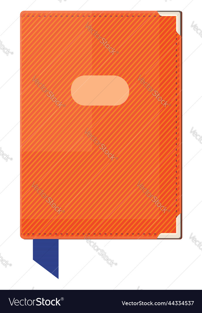 Orange passport on a white background Royalty Free Vector