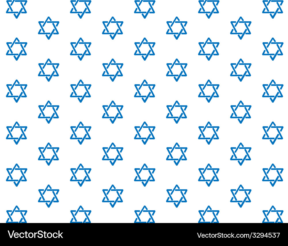 Star david pattern Royalty Free Vector Image - VectorStock