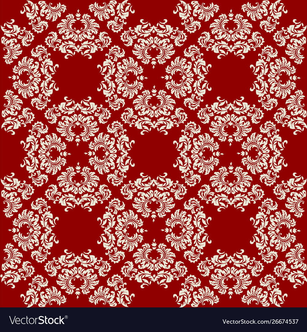 Wallpaper repeating pattern in a retro style Vector Image