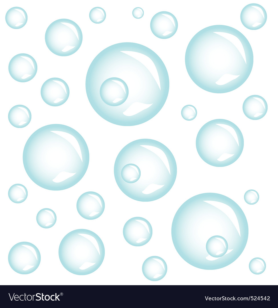 Blue bubbles Royalty Free Vector Image - VectorStock