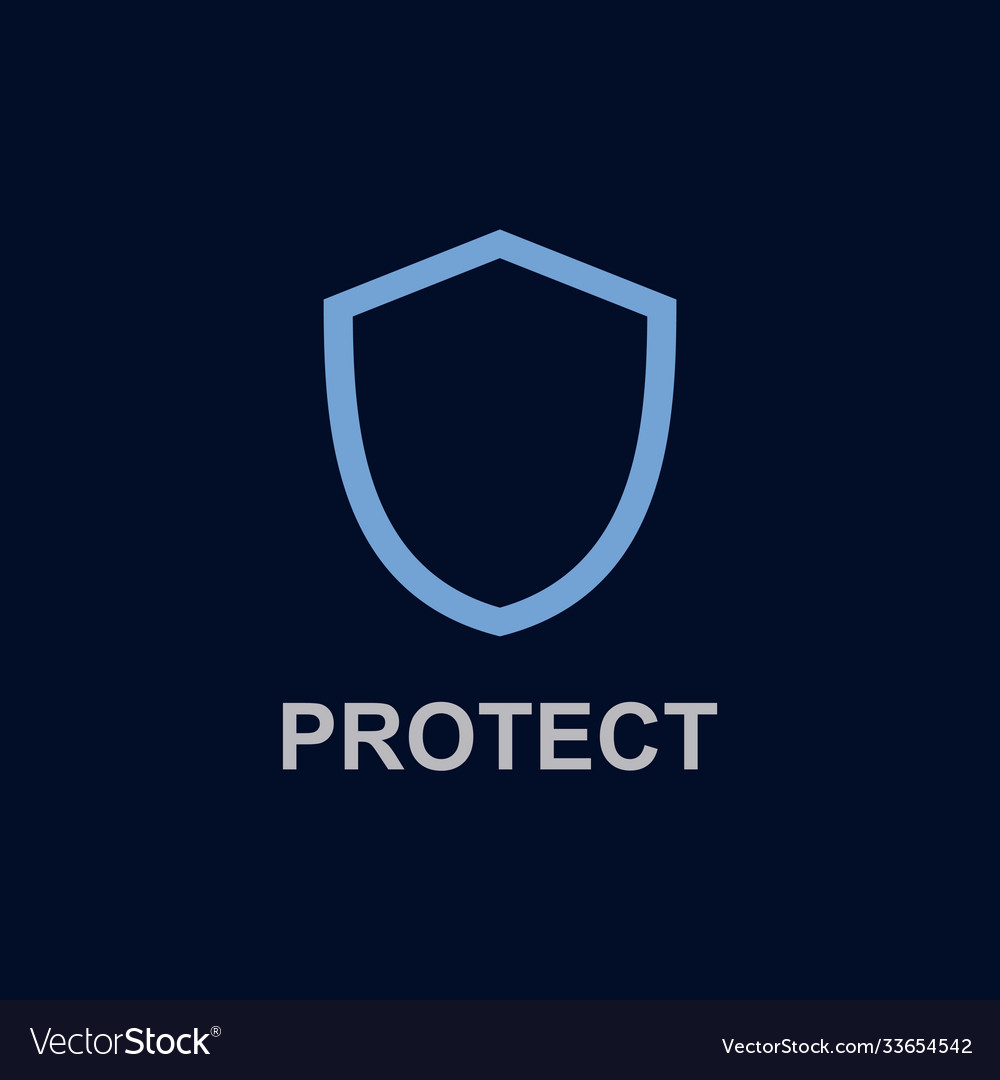 Protect logo template design