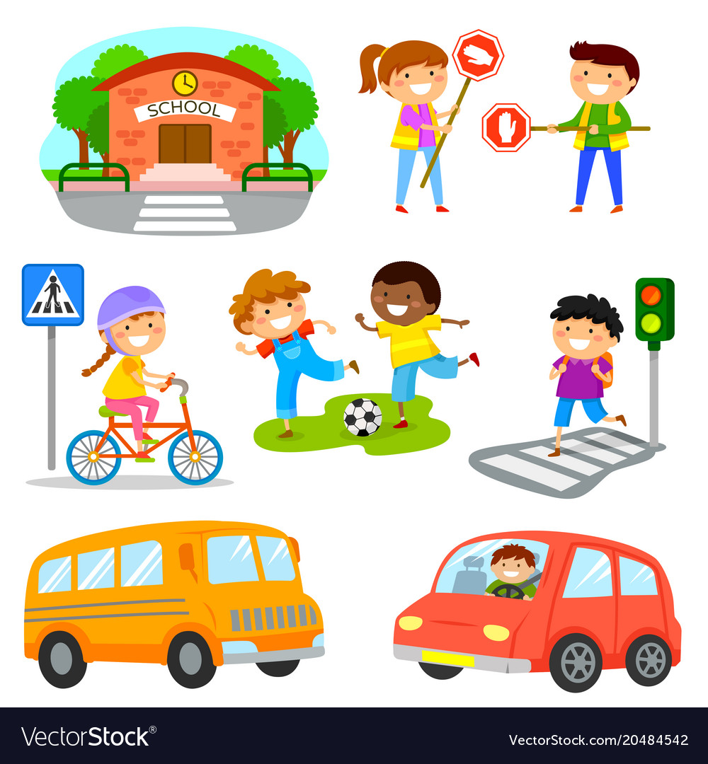 3,400+ Kids Road Safety Stock Illustrations, Royalty-Free Vector