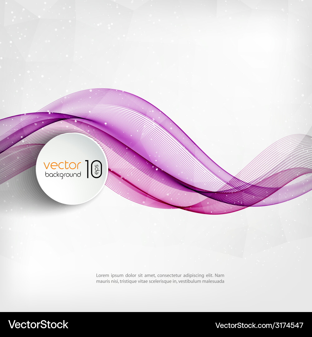 Abstract transparent wave background Royalty Free Vector