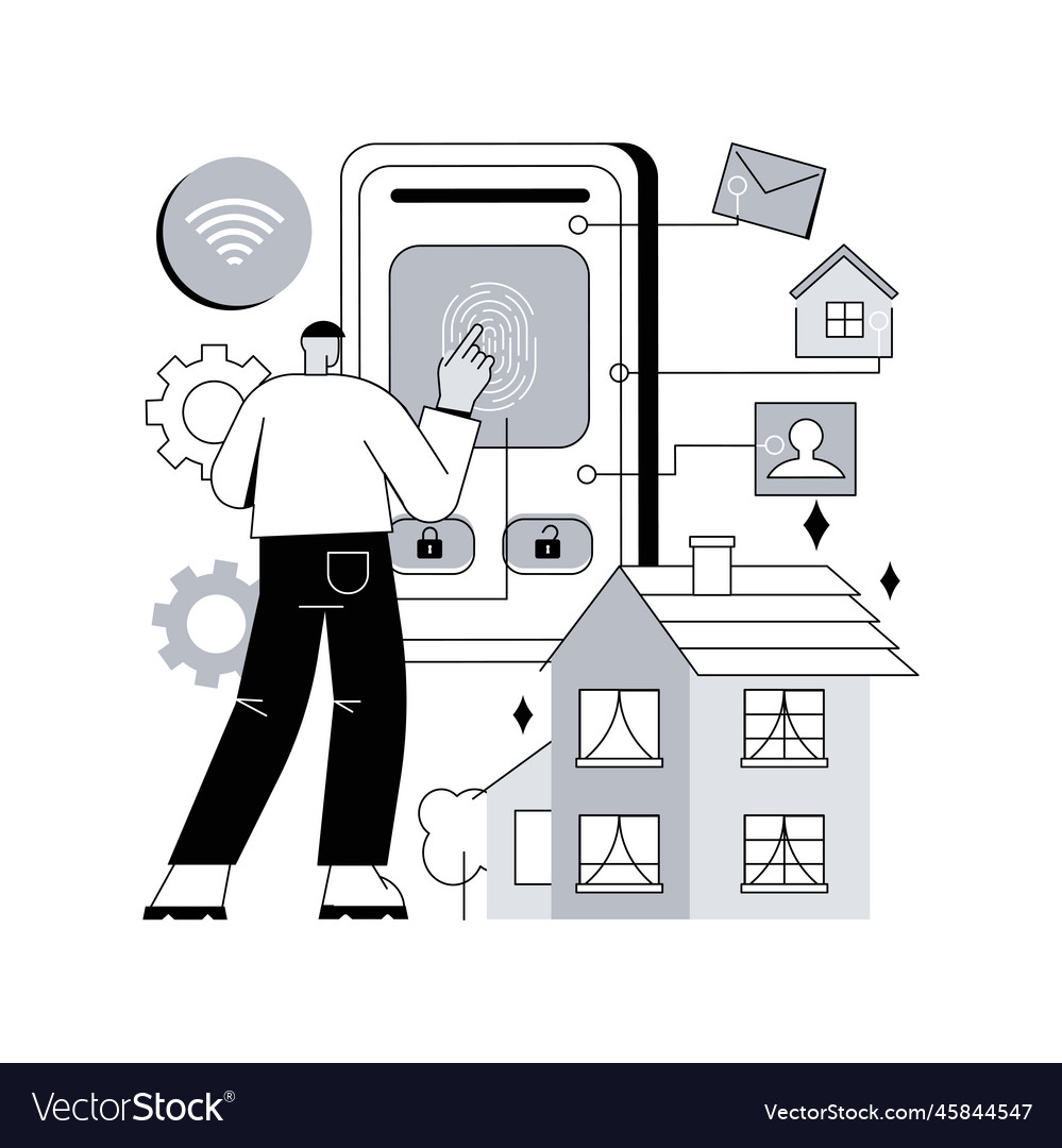 Access control system abstract concept vector image Access control system abstract concept