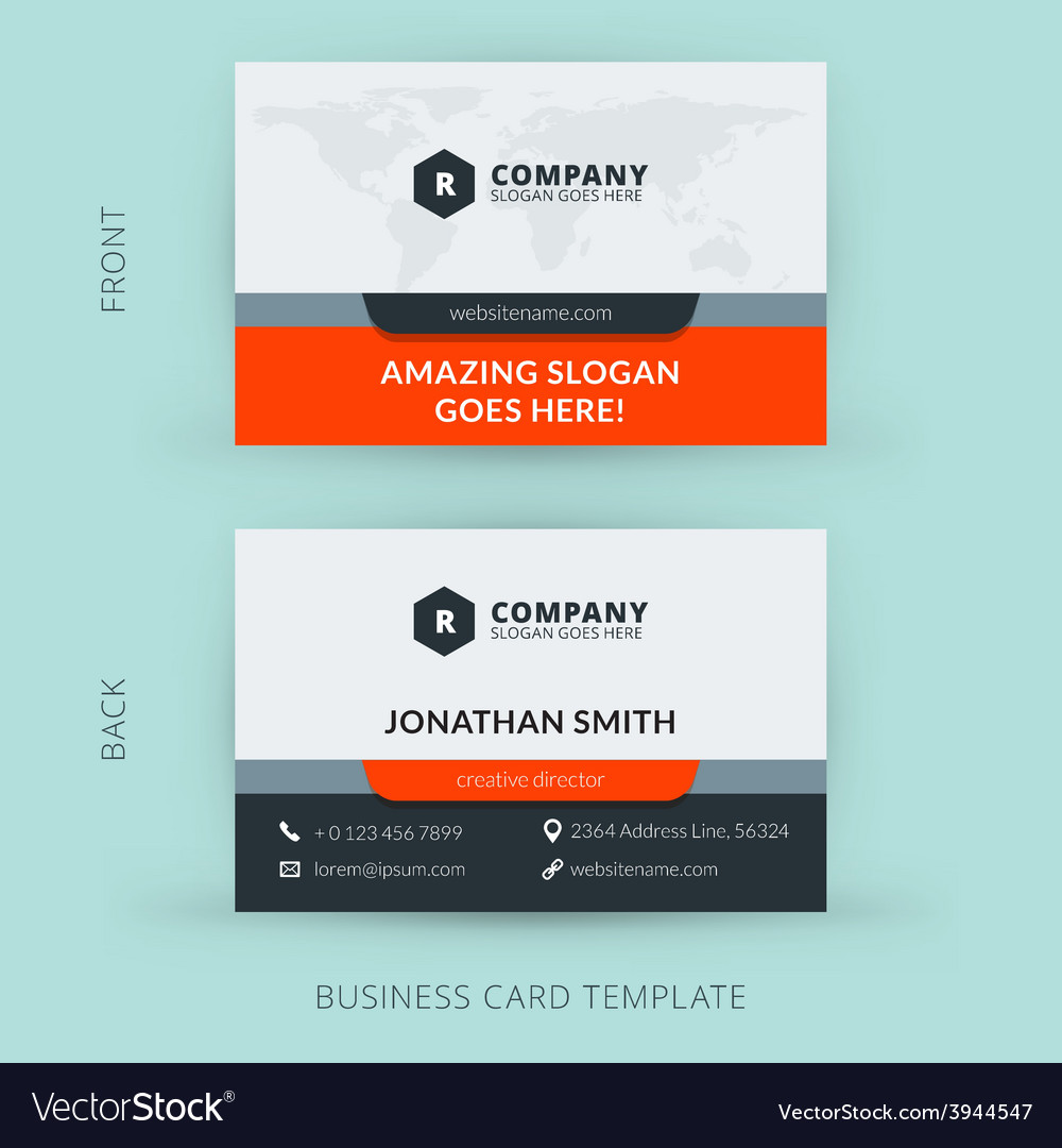 Modern creative and clean business card template