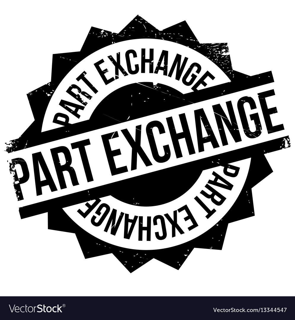 Part exchange rubber stamp Royalty Free Vector Image