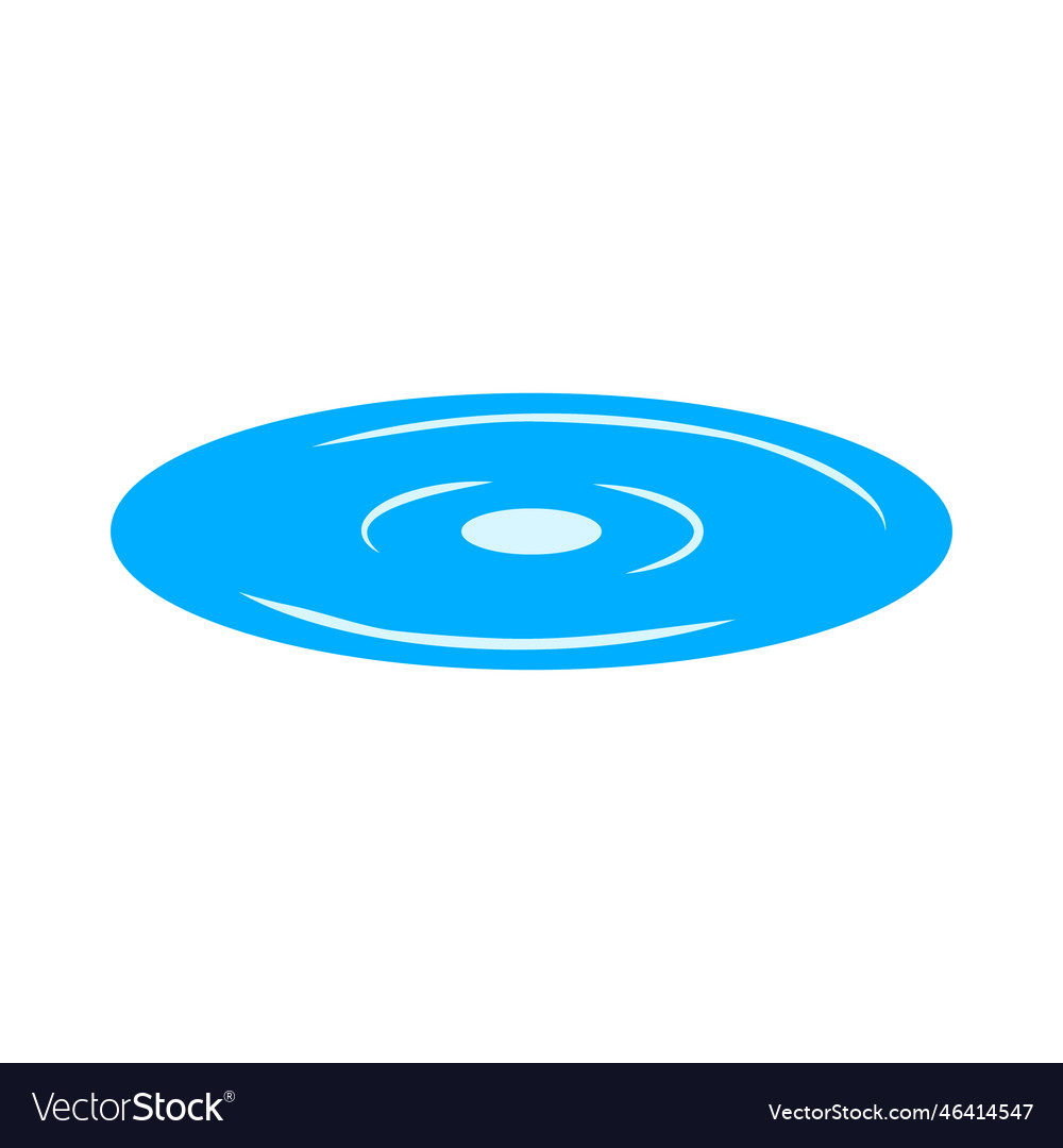 Pond icon or puddle icon Royalty Free Vector Image