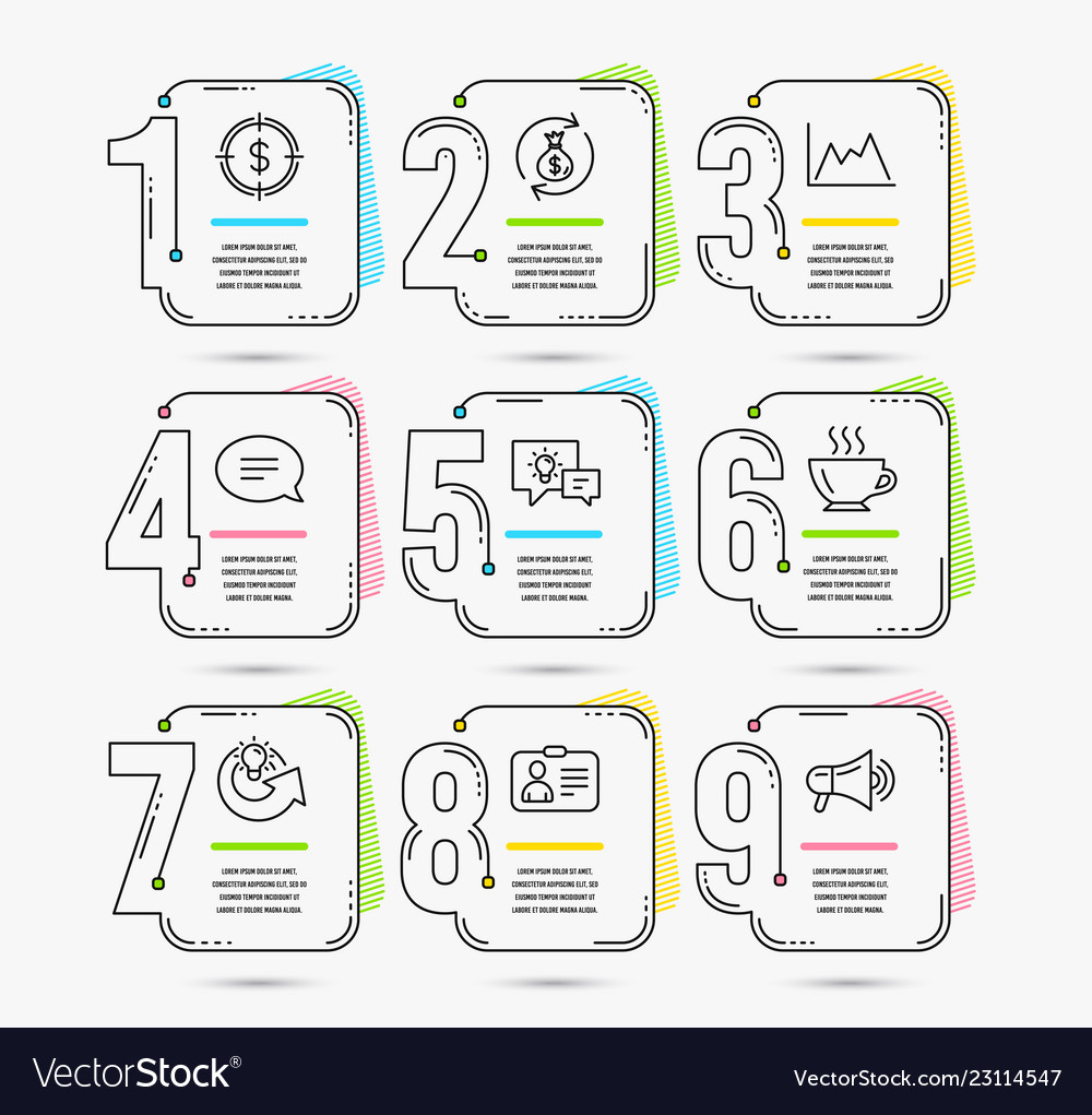 Share Idea Chat And Money Exchange Icons Vector Image