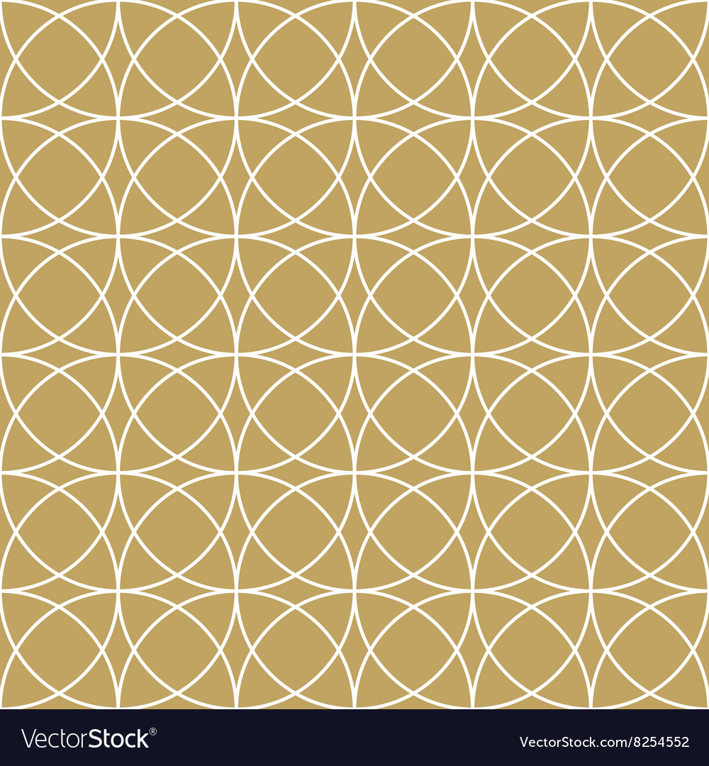 Elegan Gold Circle Pattern Royalty Free Vector Image