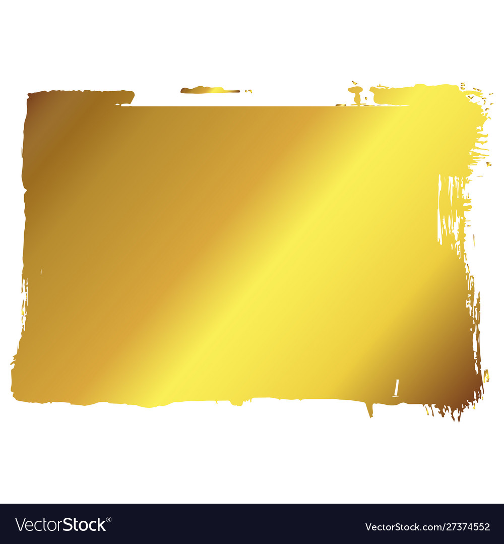 Golden art frame decoration border Royalty Free Vector Image