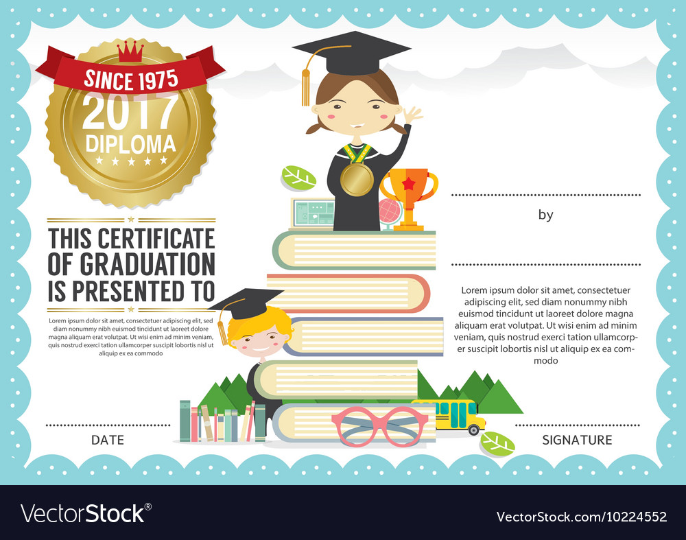 kids diploma certificate background