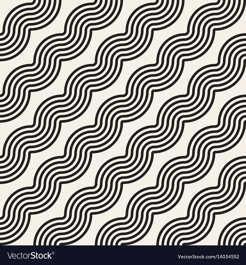 Seamless wavy lines pattern repeating