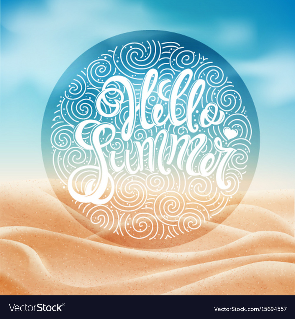 Hello summer poster