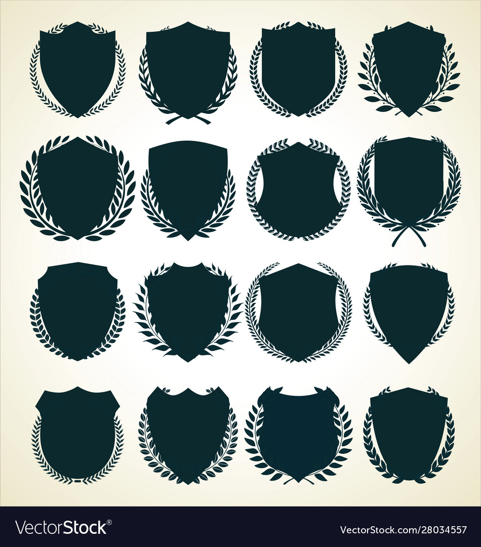 Shields Royalty Free Vector Image - VectorStock