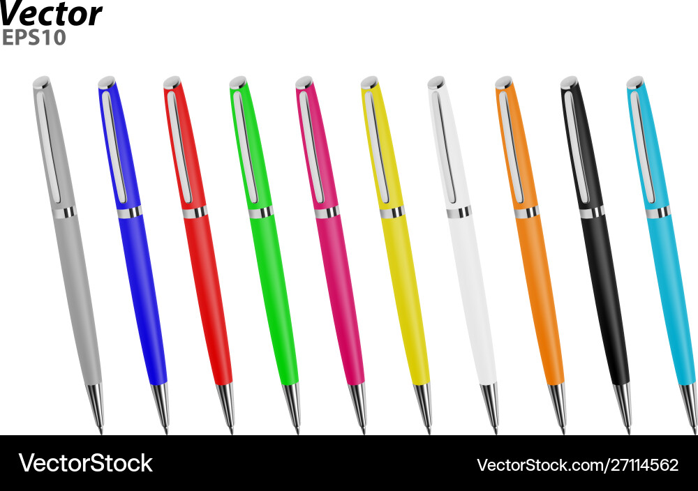 Automatic ball pen Royalty Free Vector Image - VectorStock