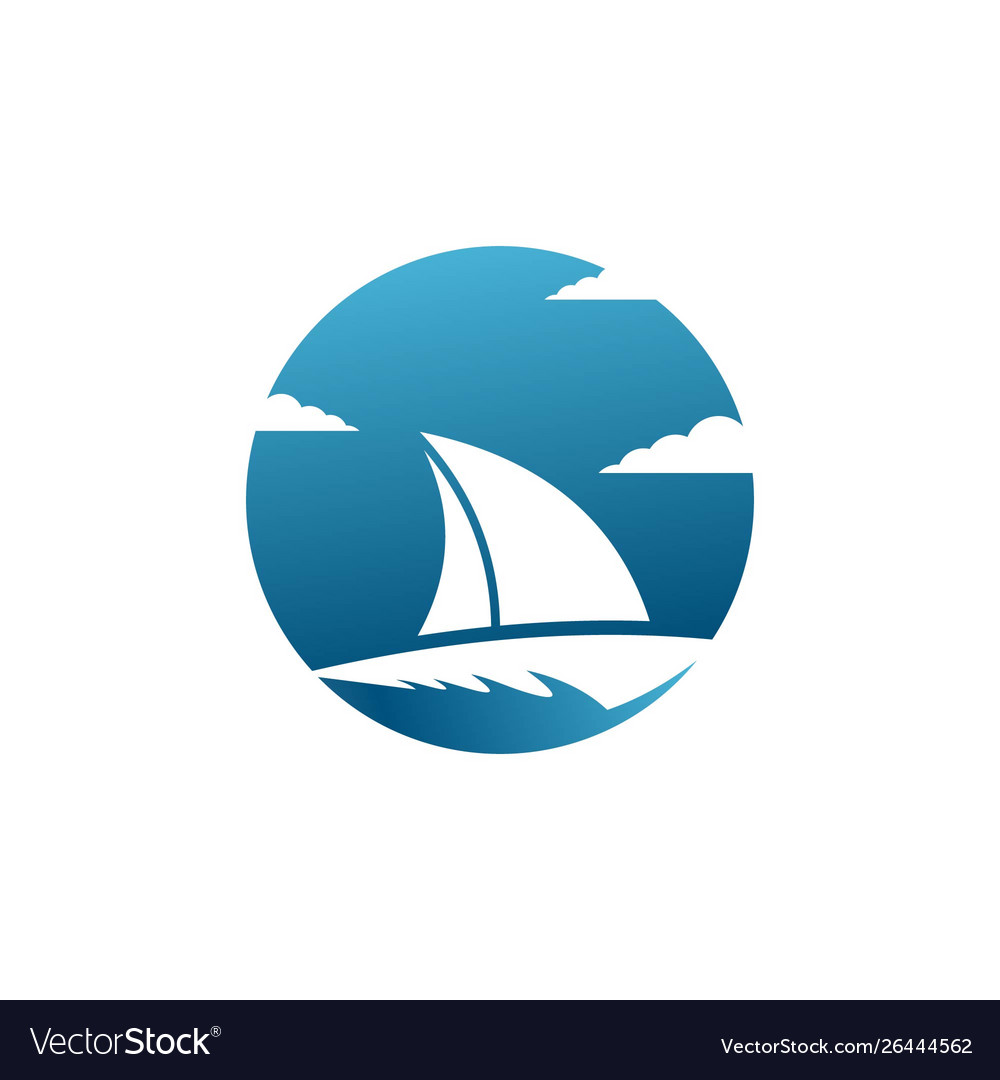 Boat logo template Royalty Free Vector Image - VectorStock